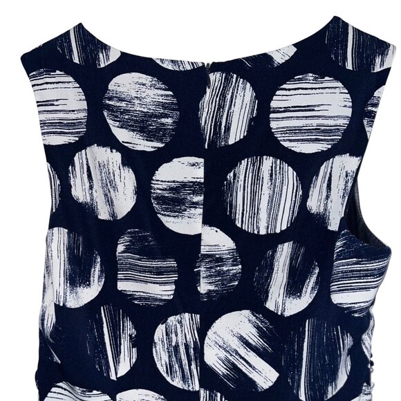 George Navy & White Polka Dot Sleeveless Dress Size 4 Polyester & Spandex - Picture 8 of 10